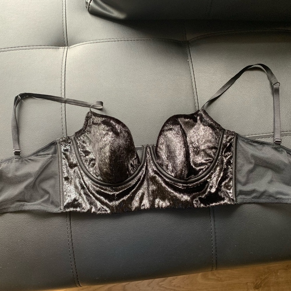 Victoria Secret Black Velvet Bralette